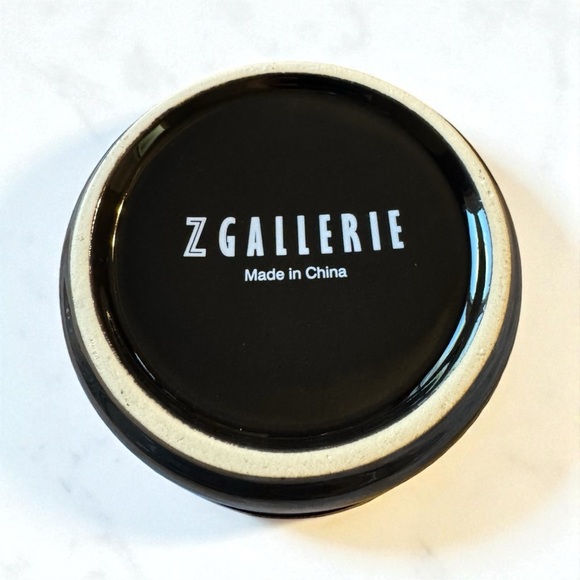 Z Gallerie Black and Gold Accent Multi Use Storage Canisters - Set of 2 - Picture 2 of 5